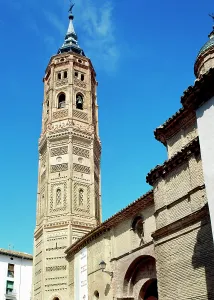 Zaragoza: Spain. Church of St. Andrew. Tower. Mudejar style. Built in
