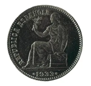 Numismatic: Spain. Coin of the Second Republic (1933). Coin