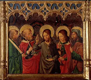 Castile: Spain. Cuenca Cathedral. Altarpiece. Virgin of the Milk. 15t