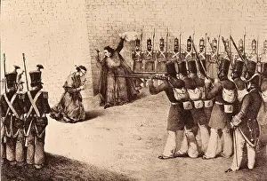 Tortosa: Spain. First Carlist War. Shooting of Ramon Cabrera's