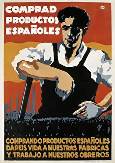 Protectionist: Spain. Franco's dicatorship. Post-war. Comprad