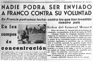 Exiles: Spain. Franco's dictatorship. Post-war (1939)