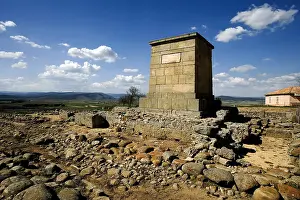Soria: SPAIN. Garray. View of the Celtiberian-Roman