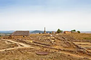Soria: SPAIN. Garray. View of the Roman and Celtiberian