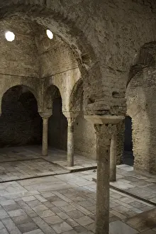 Watery: SPAIN. Granada. Arabian baths (11th c.). Hispano-Moresque