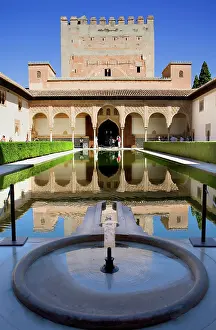 Generalife: Spain. Granada. Courtyard of Arrayanes