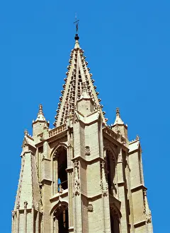 Regla: Spain. Leon. Cathedral. 13th century. Gothic style. Clock to