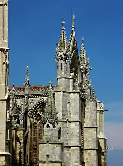 Regla: Spain. Leon. Cathedral. 13th century. Gothic style. Exterior