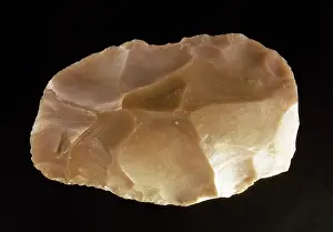 Flint: Spain. Lower Paleolithic. Cleaver flint