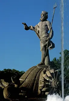 Neptune: Spain. Madrid. The Neptune Fountain