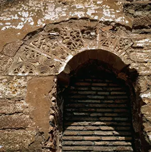 Monzon: Spain. Monzon. Castle. Detail