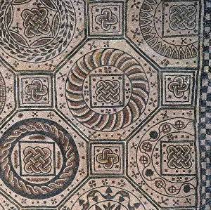 Navarre: Spain. Navarre. Geometric mosaic. From Villafranca. Navarre