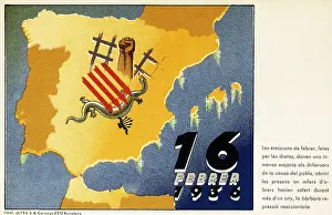 Generalitat: Spain. Second Republic. Elections of 16th February