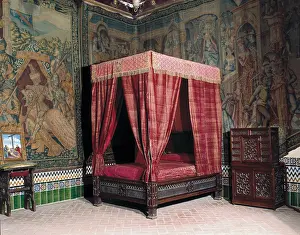 Le N: SPAIN. Segovia. Alcazar (castle). Philip II of Spain's