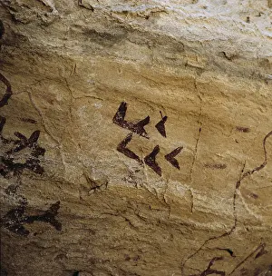 Almeria: SPAIN. Velez Blanco. Cave of Los Letreros. Schematic