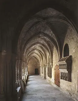 Conca: SPAIN. Vimbodg. Monastery of Poblet. Gallery of