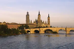Saragossa: SPAIN. Zaragoza. Basilica of Our Lady of the