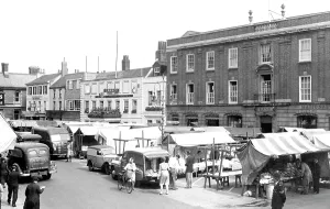 Spalding: Spalding, Market Place c1955