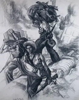 Plunder: Spanish Civil War (1936-1939). Sacking scene