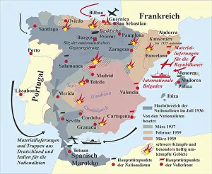 Cartagena: Spanish Civil War Map 1936-1939
