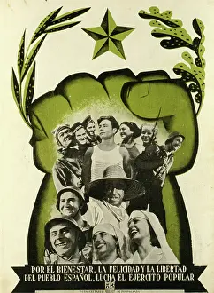 Clenched: Spanish Civil War poster