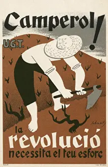 Appealing: Spanish Civil War Poster - Peasant