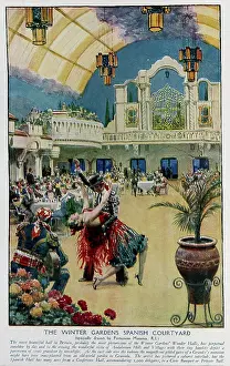 The Fortunino Matania Collection: The Spanish Courtyard, Winter Gardens, Blackpool