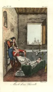 Heretics: Spanish parents grieving over the corpse of a child