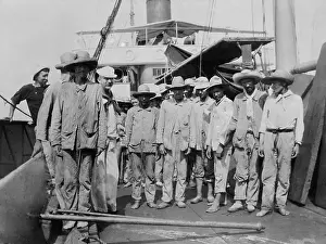 Disarmed: Spanish prisoners aboard the collier (coal ship)