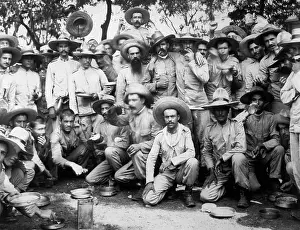 Lcgr1706: Spanish prisoners of war eating in US captivity