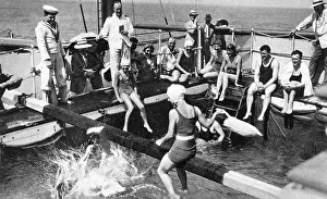 Spar: Spar boxing contest on board the R.M.S.P. Atlantis