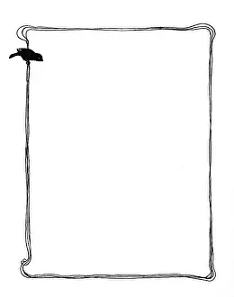Crust: Sparrow perched on page border