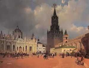 Spassky: At the Spassky Gate of the Kremlin