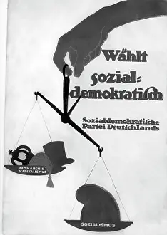 Thus: SPD election poster for the election of the