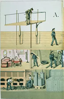 Idealised: Speaking tube: Idealised cross-section of a ship