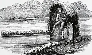Spears: Spearing salmon in the River Dart