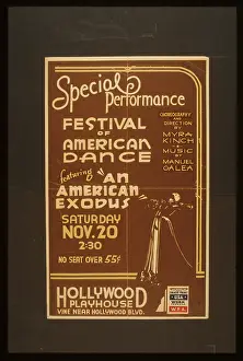 Choreography: Special performance festival of American dance featuring An