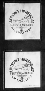 Reached: Special postmark for the mailing by the airship