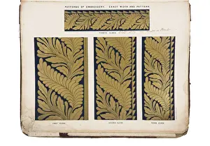 Specification: Specification of patterns of embroidery for Victoria's house