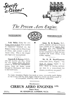 Proven: Specify A Cirrus - The Proven Aero Engine