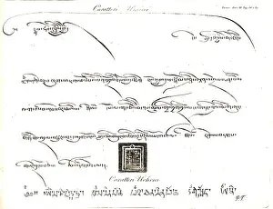 Teshoo: Specimens of the Umin and Uchen characters