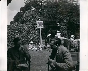 Spacious: Spectators break for lunch at Wimbledon