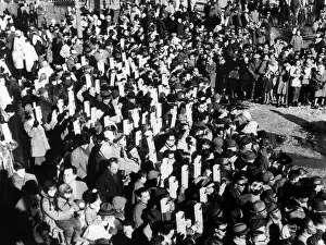 Periscopes: Spectators at the inauguration of John Kennedy. ?