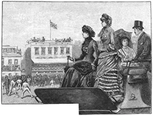 Spectating: Spectators watching a cricket match at Lord's