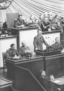 Schaub: Speech of Hitler before the Reichstag on the declaration of