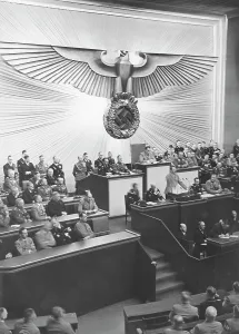 Alternate: Speech of Hitler during a session of the Reichstag in the