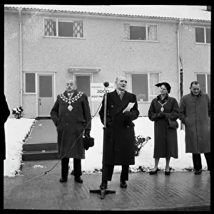 Post War: Speech at opening of 3000th post-war house built in Swindon