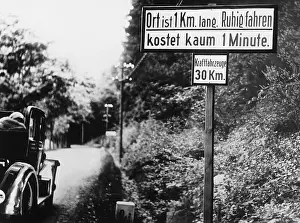 Understanding: Speed limit, 1931