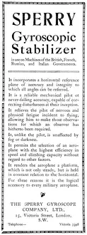 Gyroscope: Sperry Gyroscopic Stabilizer 1915