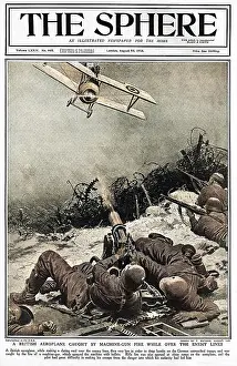 Entrenched: Sphere cover - British plane caught by German gun fire